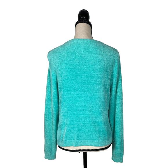 JADE Melody Tam Fuzzy Cardigan Sweater Size: M - Picture 3 of 4